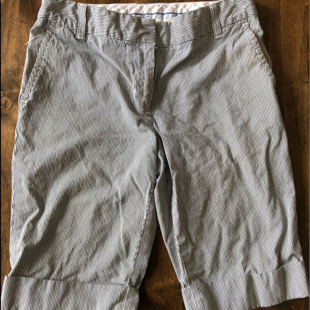 Blue & White Striped Liz Claiborne Bermuda shorts
